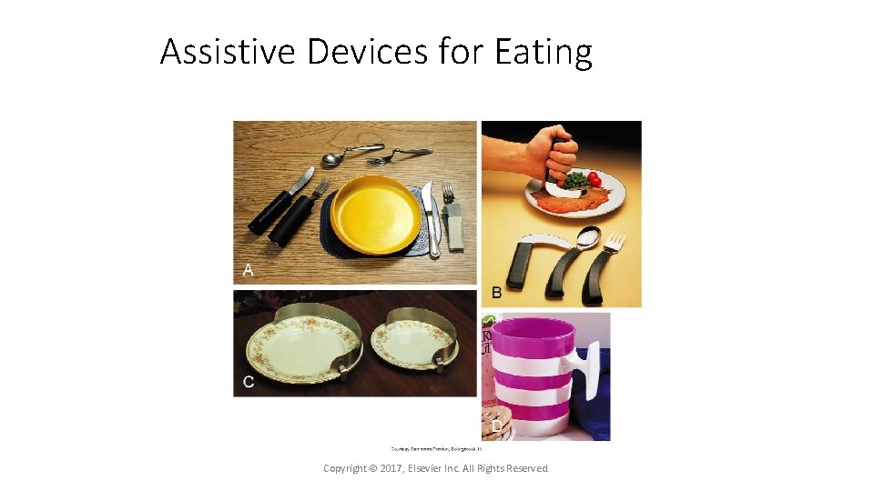 Assistive Devices for Eating Copyright © 2017, Elsevier Inc. All Rights Reserved. 