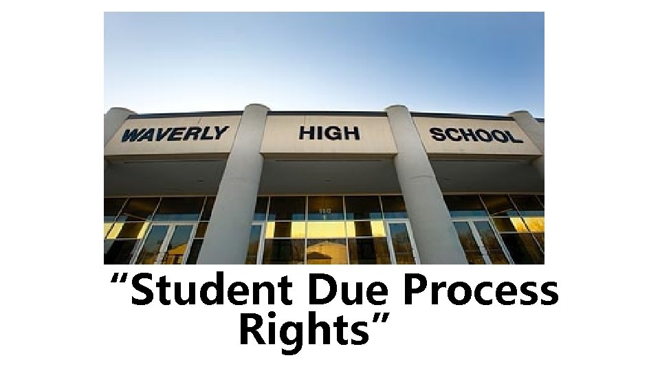 “Student Due Process Rights” 
