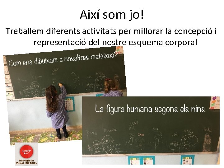 Així som jo! Treballem diferents activitats per millorar la concepció i representació del nostre