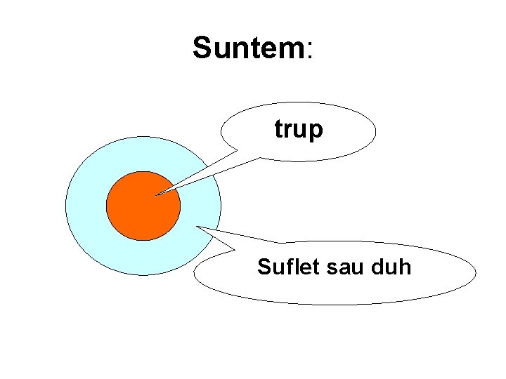 Suntem: trup Suflet sau duh 