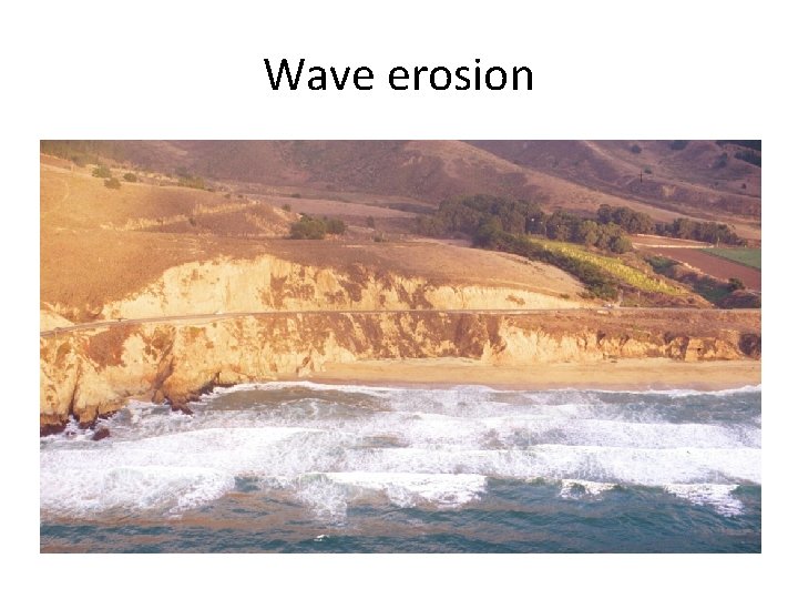 Wave erosion 