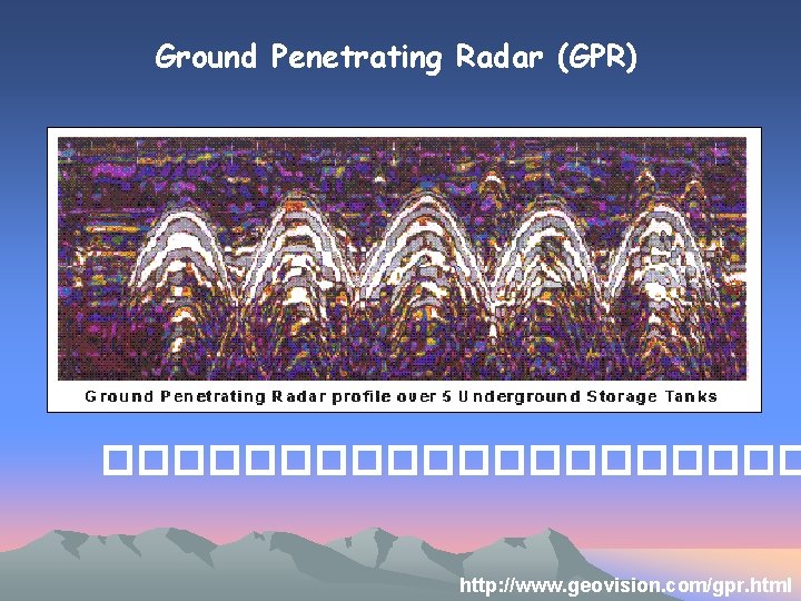 Ground Penetrating Radar (GPR) ���������� http: //www. geovision. com/gpr. html 