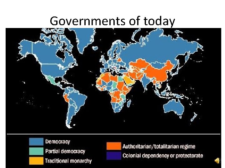 Governments of today 