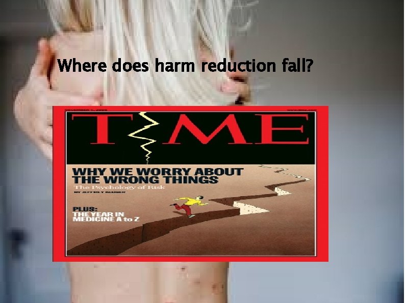 Where does harm reduction fall? Where does harm reduction fall?