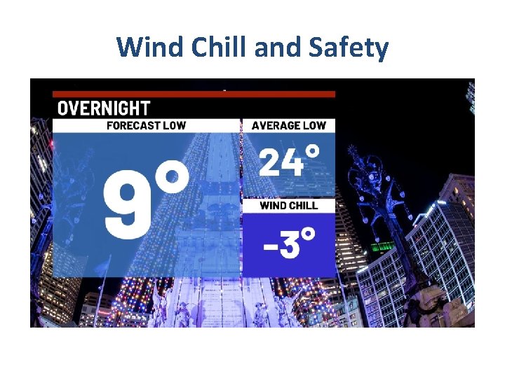 Wind Chill and Safety 