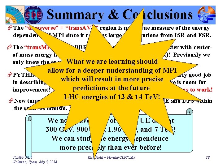 Summary & Conclusions ÆThe “transverse” = “trans. AVE” region is not a true measure