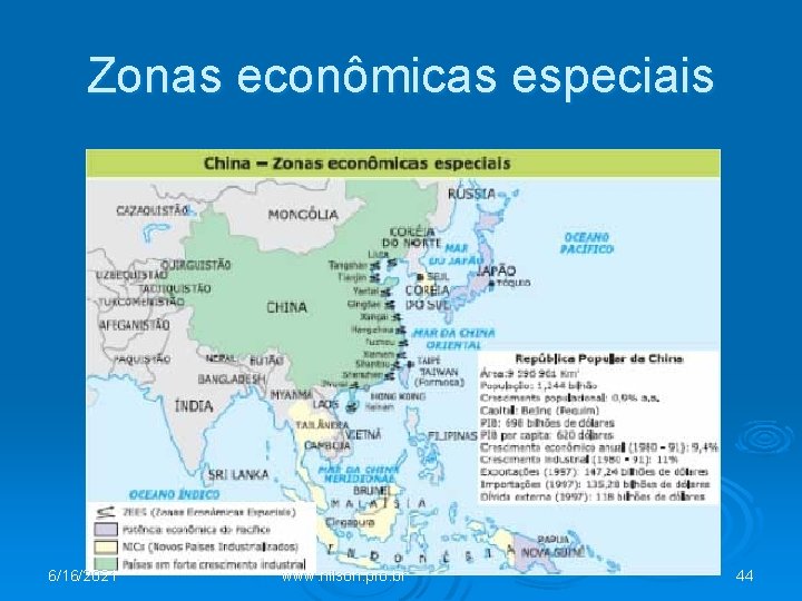Zonas econômicas especiais 6/16/2021 www. nilson. pro. br 44 