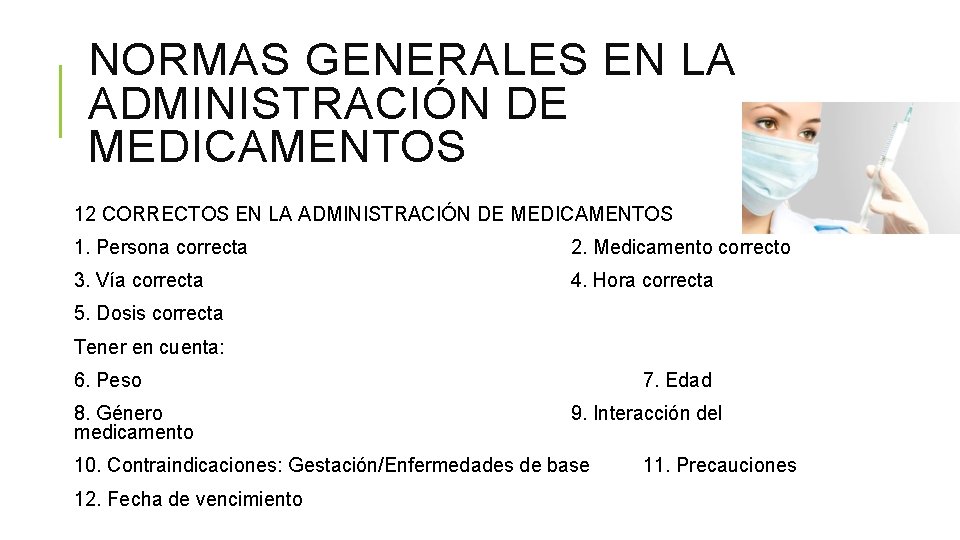 NORMATIVA EN LA ADMINISTRACIN DE MEDICAMENTOS LUZ ADRIANA