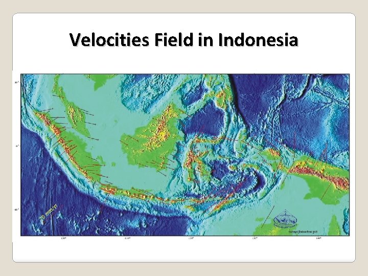 Velocities Field in Indonesia 