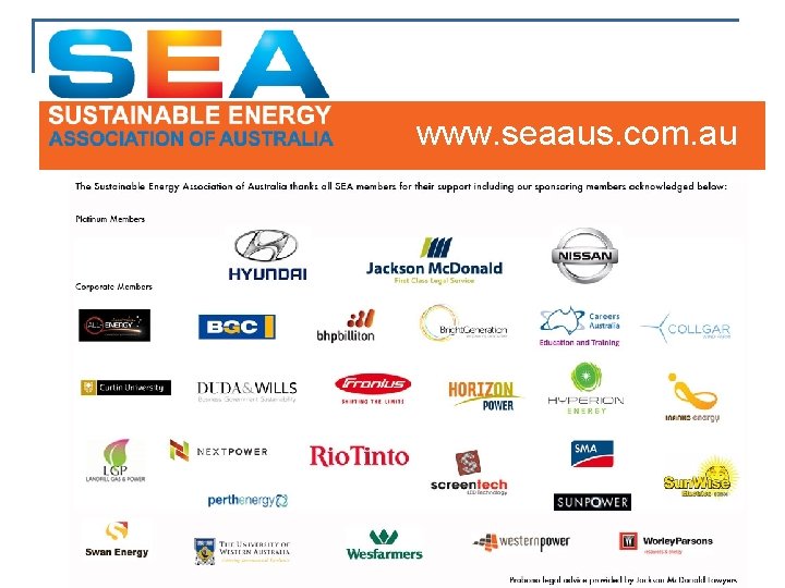 www. seaaus. com. au 