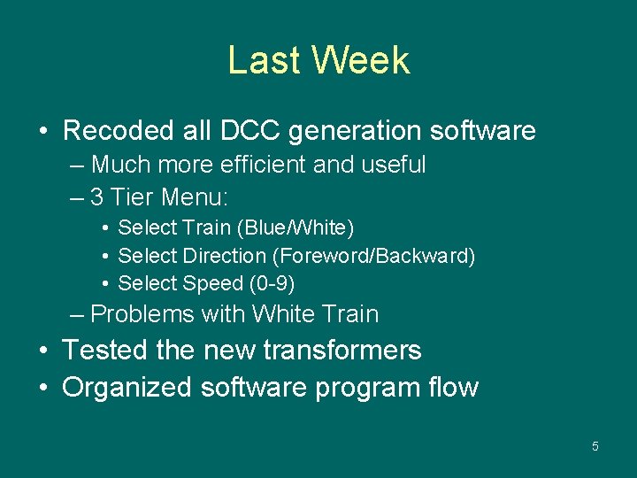 System for Engine Location Of a Web Train