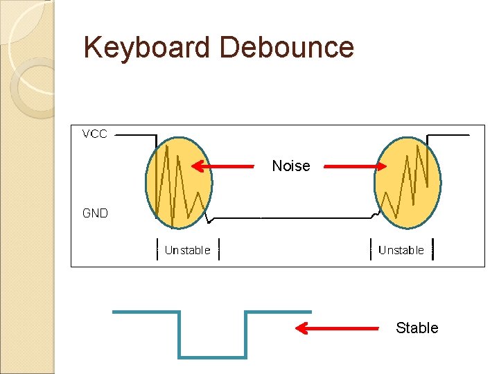 Keyboard Debounce Noise Stable 