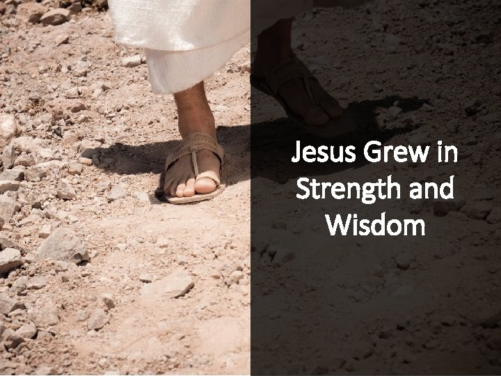 Jesus Grew in Strength and Wisdom 