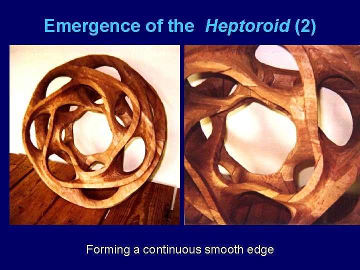 Emergence of the Heptoroid (2) Forming a continuous smooth edge 