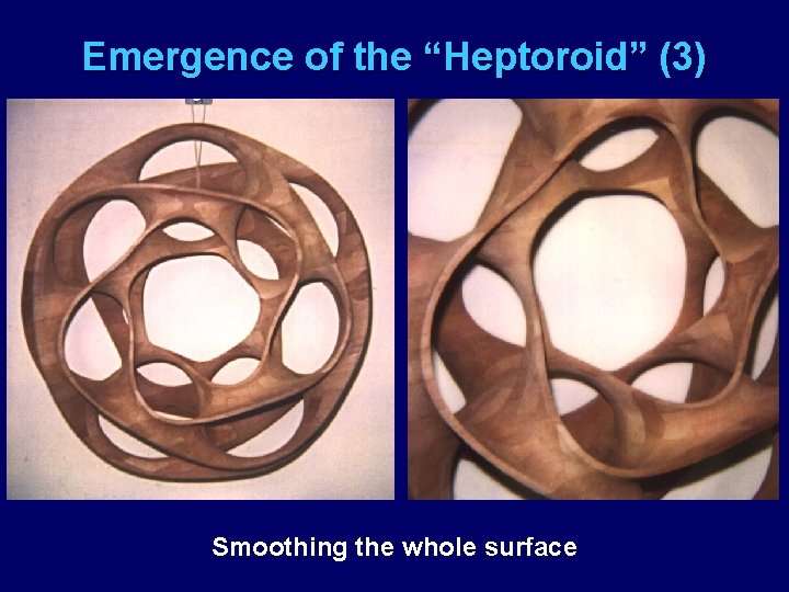 Emergence of the “Heptoroid” (3) Smoothing the whole surface 