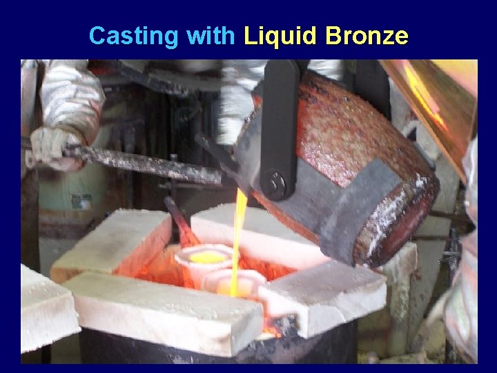 Casting with Liquid Bronze 