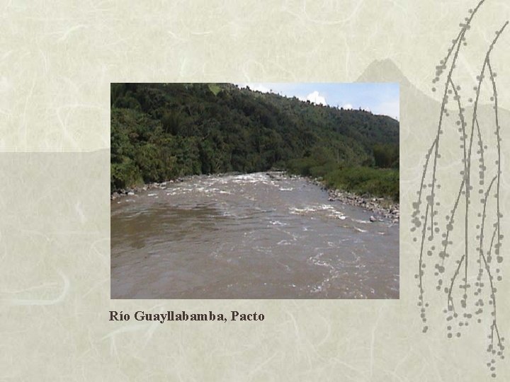 Río Guayllabamba, Pacto 