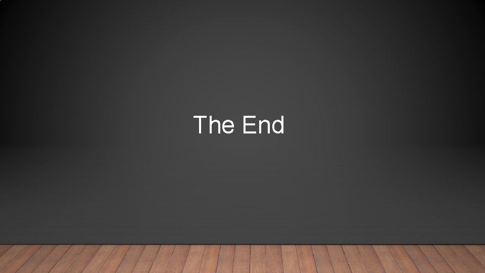 The End 