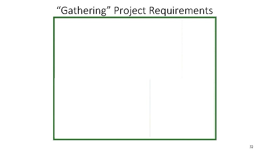 “Gathering” Project Requirements 52 “Gathering” Project Requirements 52