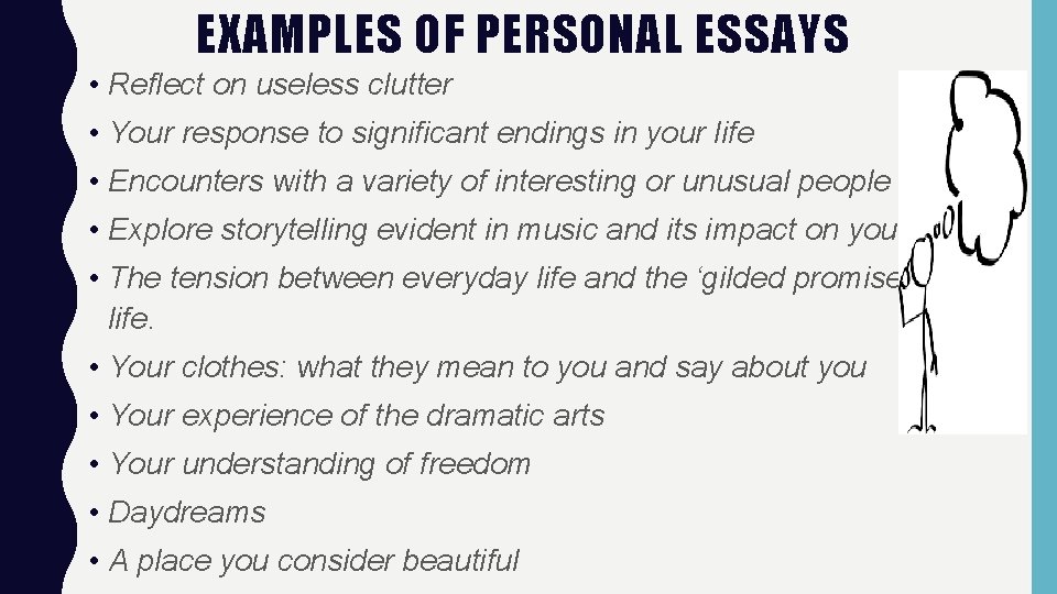 how long are personal essays