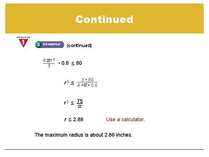 Continued (continued) 4 r 3 3 • 0. 8 < – 80 3 •