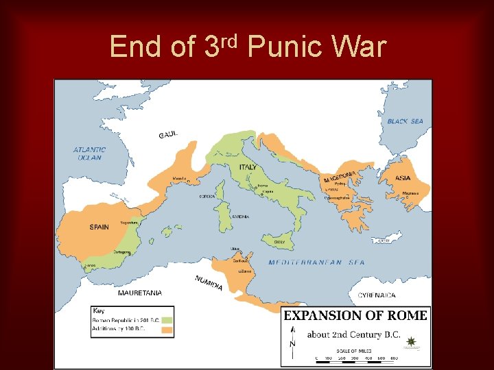 End of 3 rd Punic War 