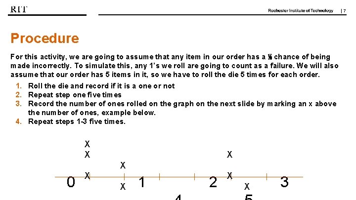 | 7 Procedure For this activity, we are going to assume that any item | 7 Procedure For this activity, we are going to assume that any item