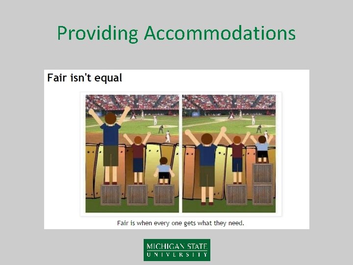 Providing Accommodations 