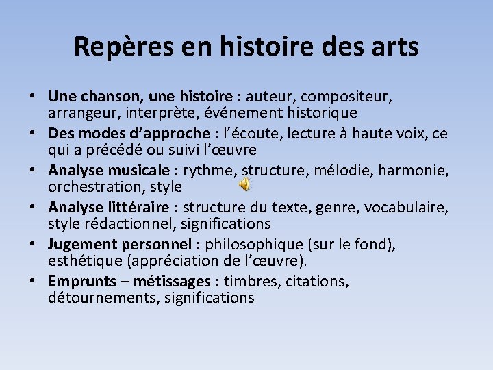 Repères en histoire des arts • Une chanson, une histoire : auteur, compositeur, arrangeur,