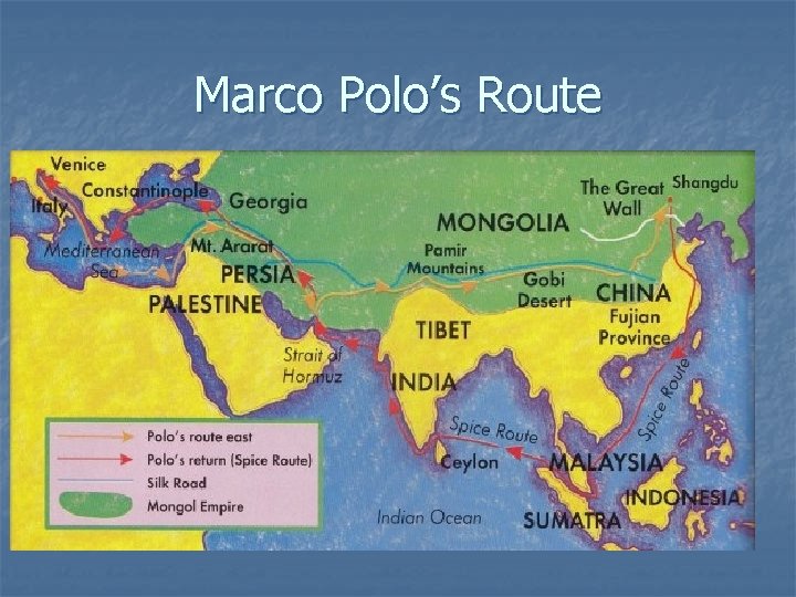 Marco Polo’s Route 