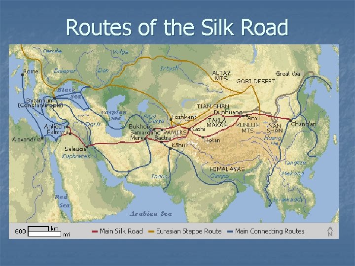 Routes of the Silk Road 