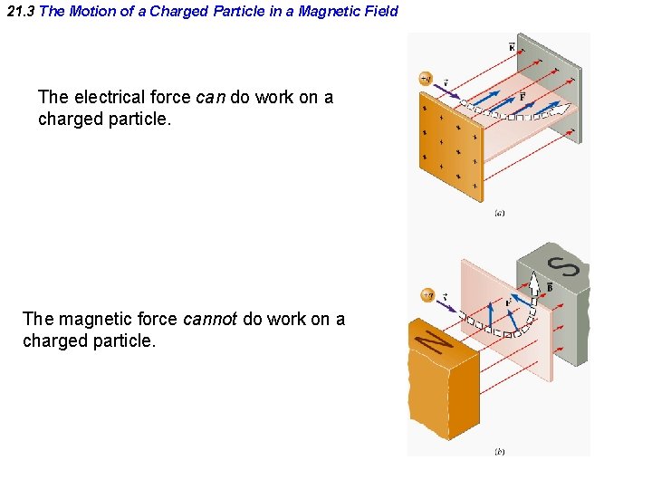 21. 3 The Motion of a Charged Particle in a Magnetic Field The electrical