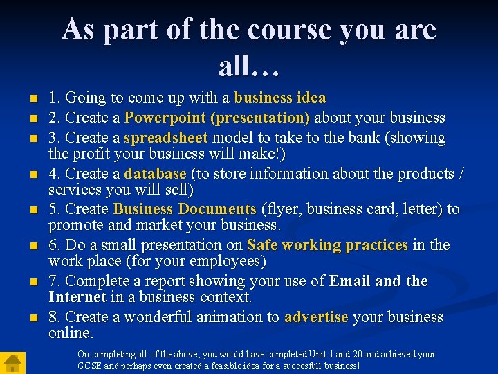 As part of the course you are all… n n n n 1. Going As part of the course you are all… n n n n 1. Going