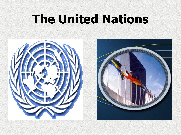 The United Nations The United Nations
