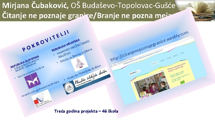 Mirjana Čubaković, OŠ Budaševo-Topolovac-Gušće Čitanje ne poznaje granice/Branje ne pozna meja Treća godina projekta