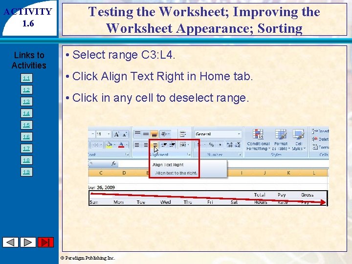 ACTIVITY 1. 6 Links to Activities 1. 1 1. 2 1. 3 Testing the