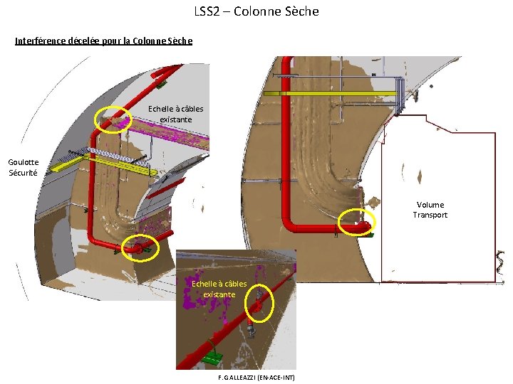 LSS 2 – Colonne Sèche Interférence décelée pour la Colonne Sèche Echelle à câbles