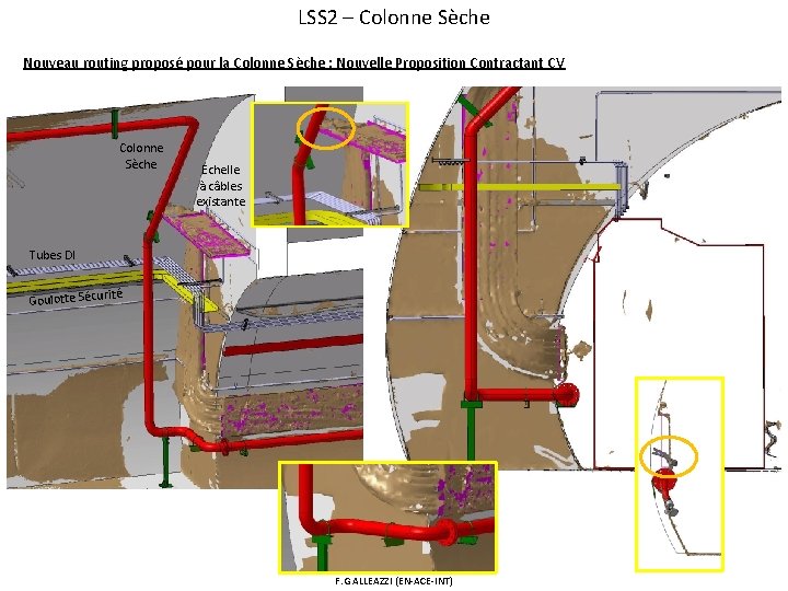 LSS 2 – Colonne Sèche Nouveau routing proposé pour la Colonne Sèche : Nouvelle