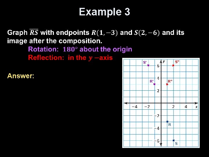 Example 3 S’’ S’ Answer: R’ R’’ R S 