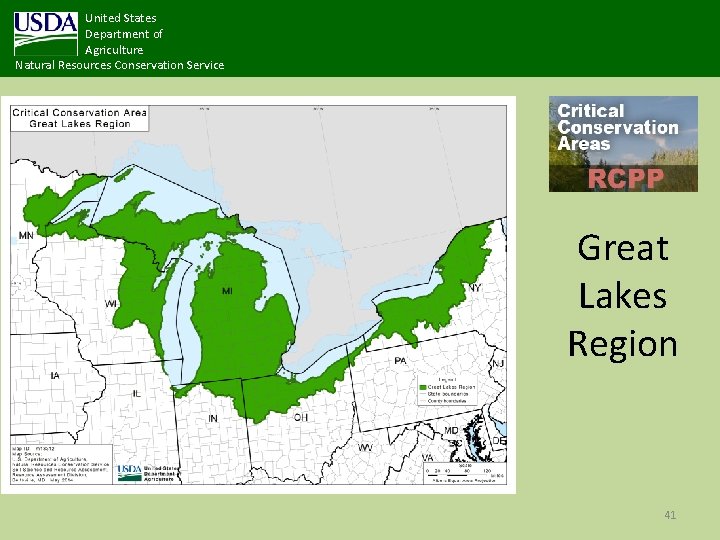 United States Department of Agriculture Natural Resources Conservation Service Great Lakes Region 41 