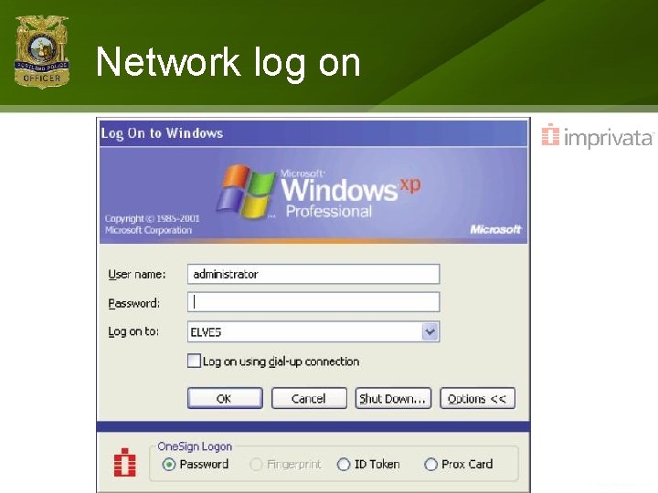 Network log on 
