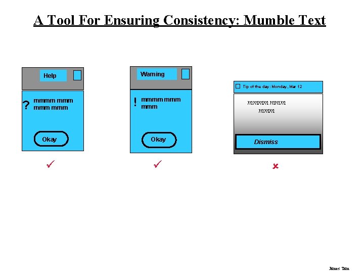 A Tool For Ensuring Consistency: Mumble Text Warning Help Tip of the day: Monday,