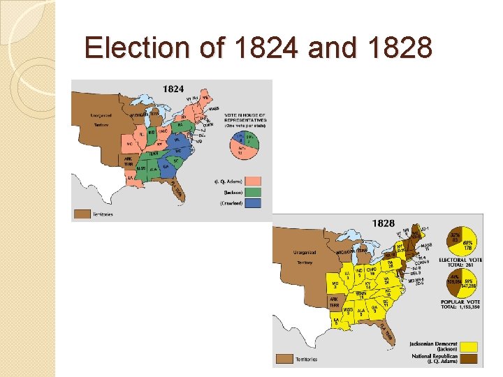 Election of 1824 and 1828 