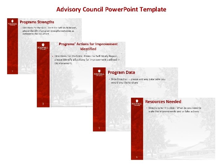 Advisory Council Power. Point Template 