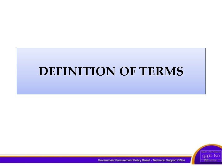 DEFINITION OF TERMS 12 