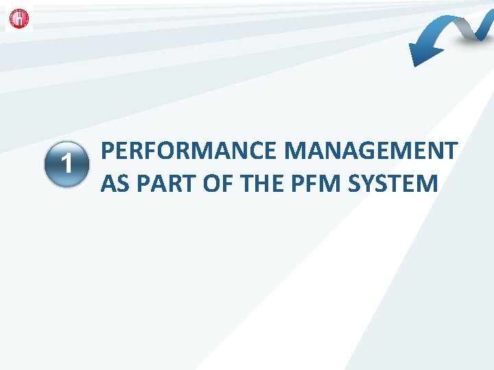 PERFORMANCE MANAGEMENT 1 AS PART OF THE PFM SYSTEM 