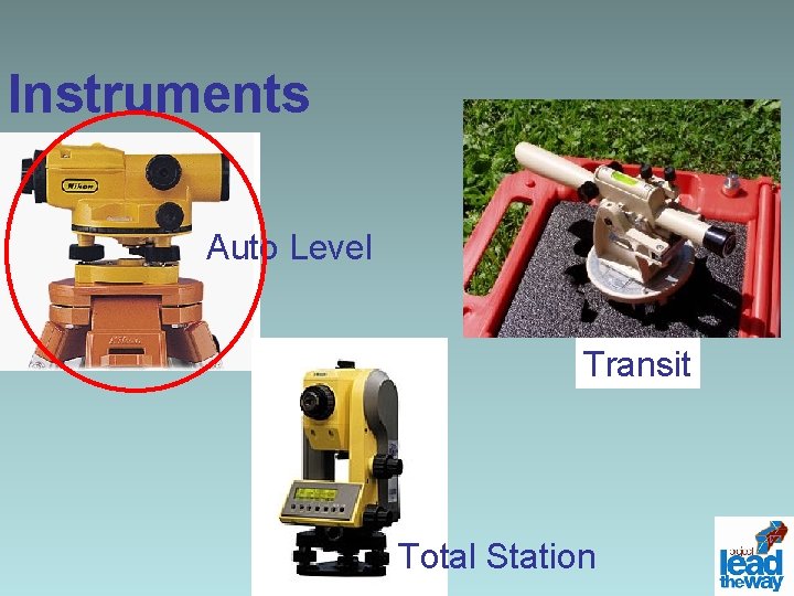 Instruments Auto Level Transit Total Station 