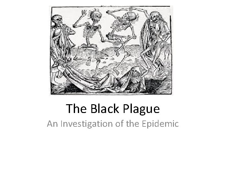 The Black Plague An Investigation of the Epidemic 