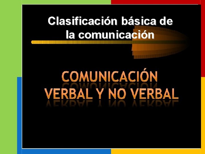 Clasificación básica de la comunicación 